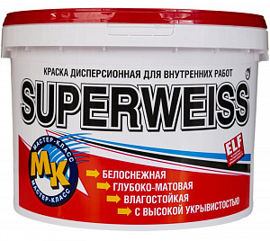 Краска «Superweiss» - Супербелая ВД-АК-203 1 кг (упаковка 10 шт)