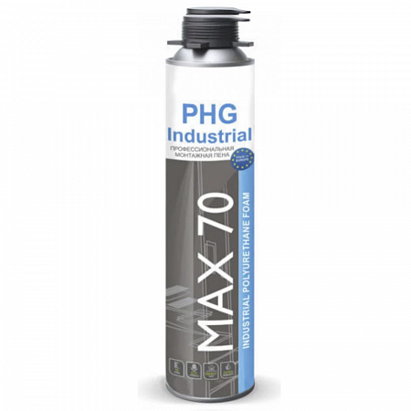 Профессиональная монтажная пена PHG Industrial MAX 70 под пистолет 100 ML