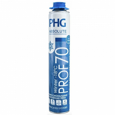 Профессиональная всесезонная монтажная пена PHG Absolute PROF 70 с выходом до 70 л. 1000 ml